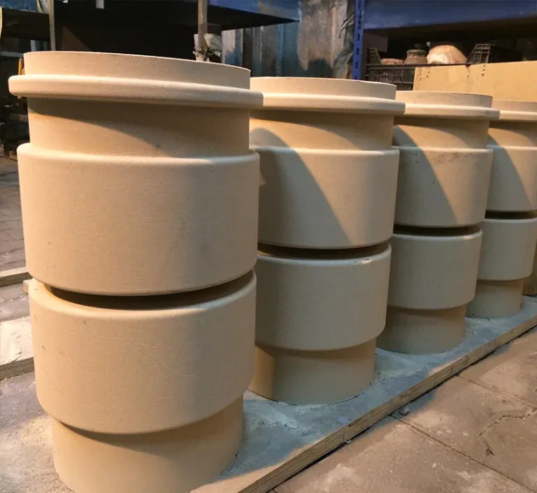 Sand cores prepared for molding castings